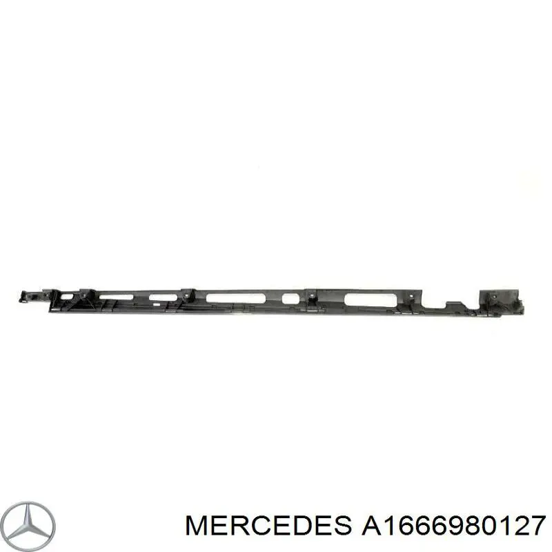 A1666980127 Mercedes Кронштейн зовнішньої накладки лівого порога