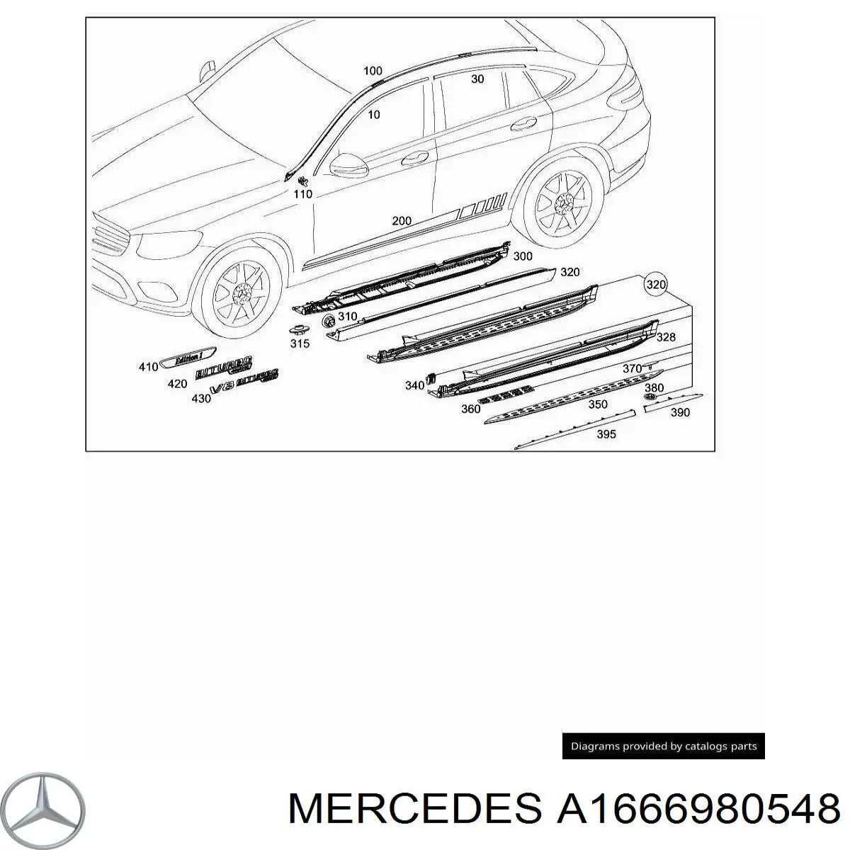 Купити A1666980548 Mercedes 