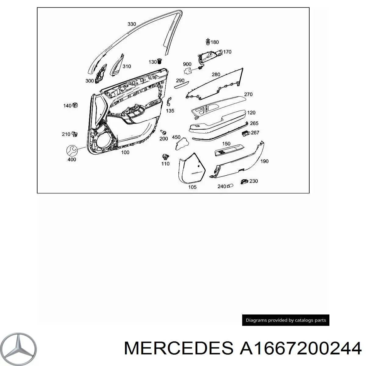  Mercedes A1667200244 ціна, від 12.67 USD