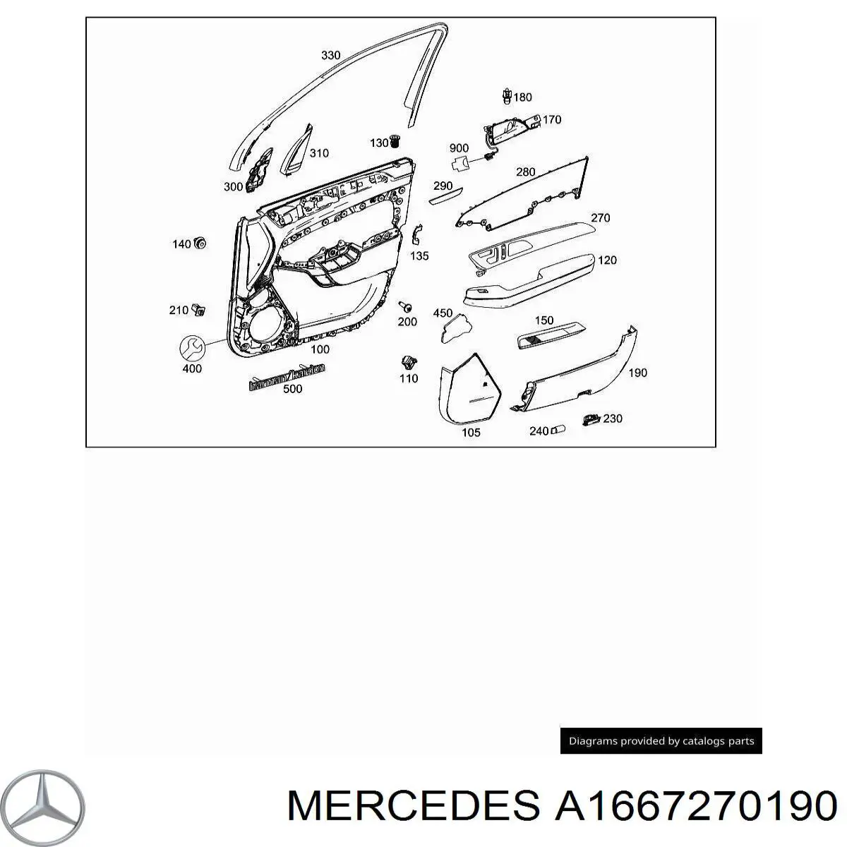  Mercedes A1667270190 ціна, від 7.05 USD