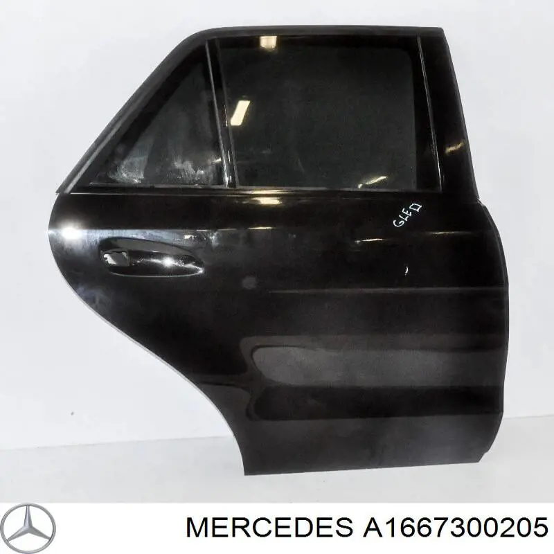 Двері задні, праві на Mercedes ML/GLE (W166)