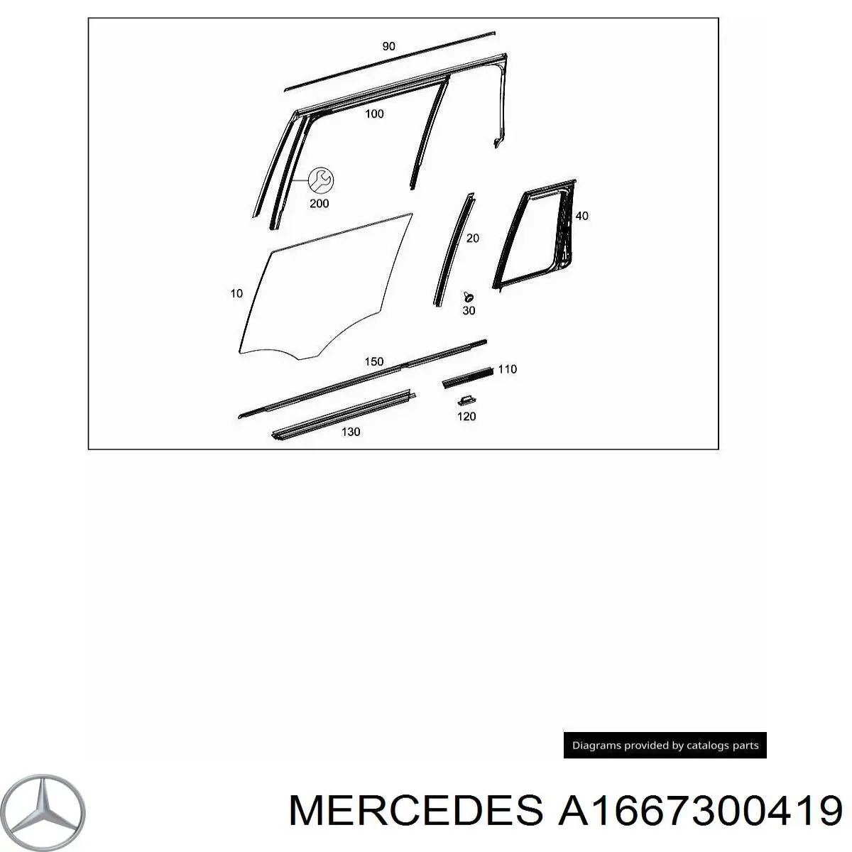  Mercedes A1667300419 ціна, від 12.42 USD