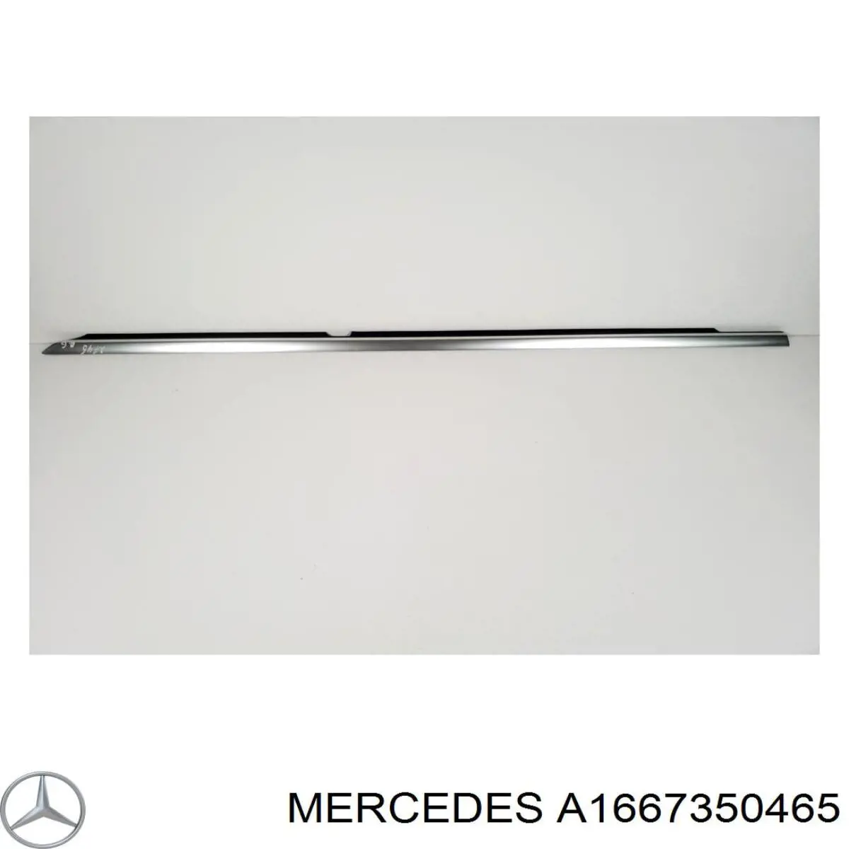 Ущільнювач скла задніх дверей правих, зовнішній (планка) Mercedes A1667350465 ціна, від 19.00 USD