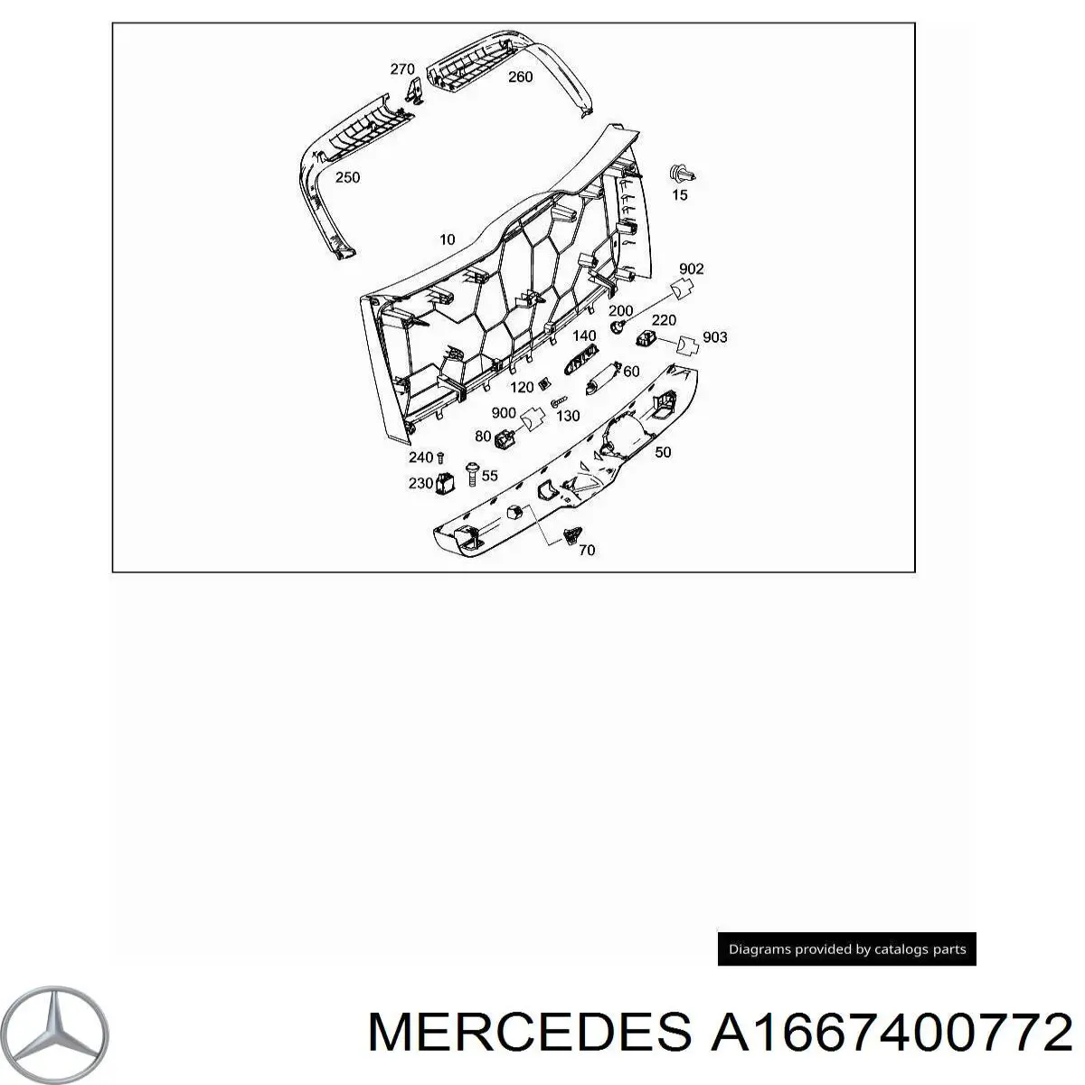 Купити A1667404200 Mercedes 