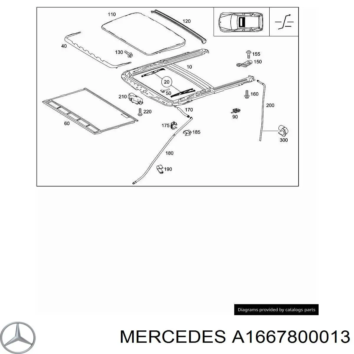  Mercedes A1667800013 ціна, від 101.35 USD