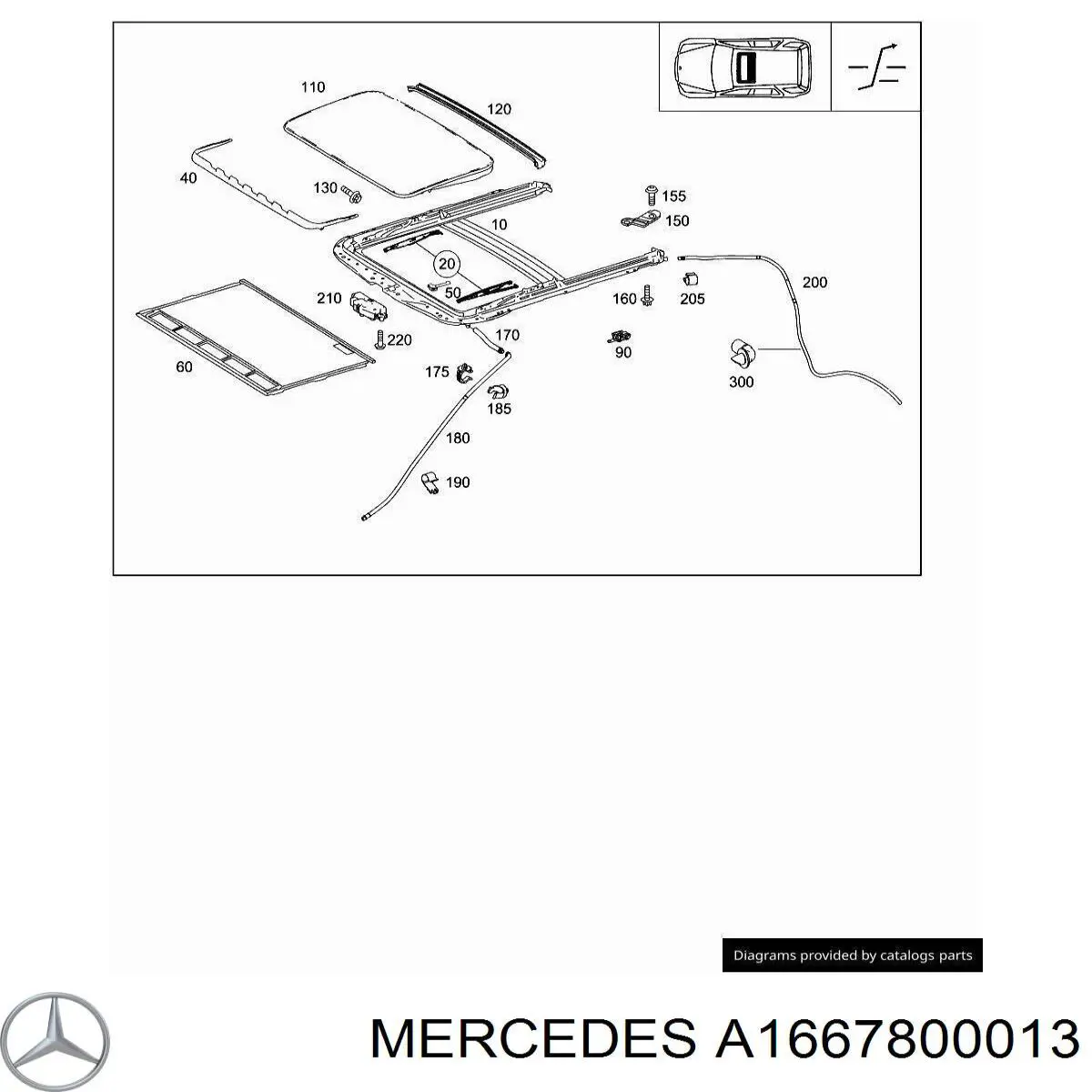 A1667800013 Mercedes 