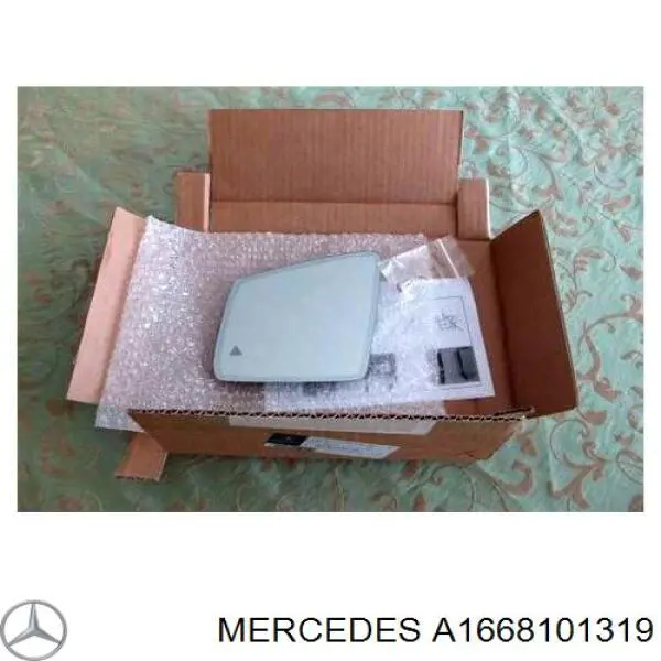 A1668101319 Mercedes Дзеркальний елемент лівого дзеркала заднього виду