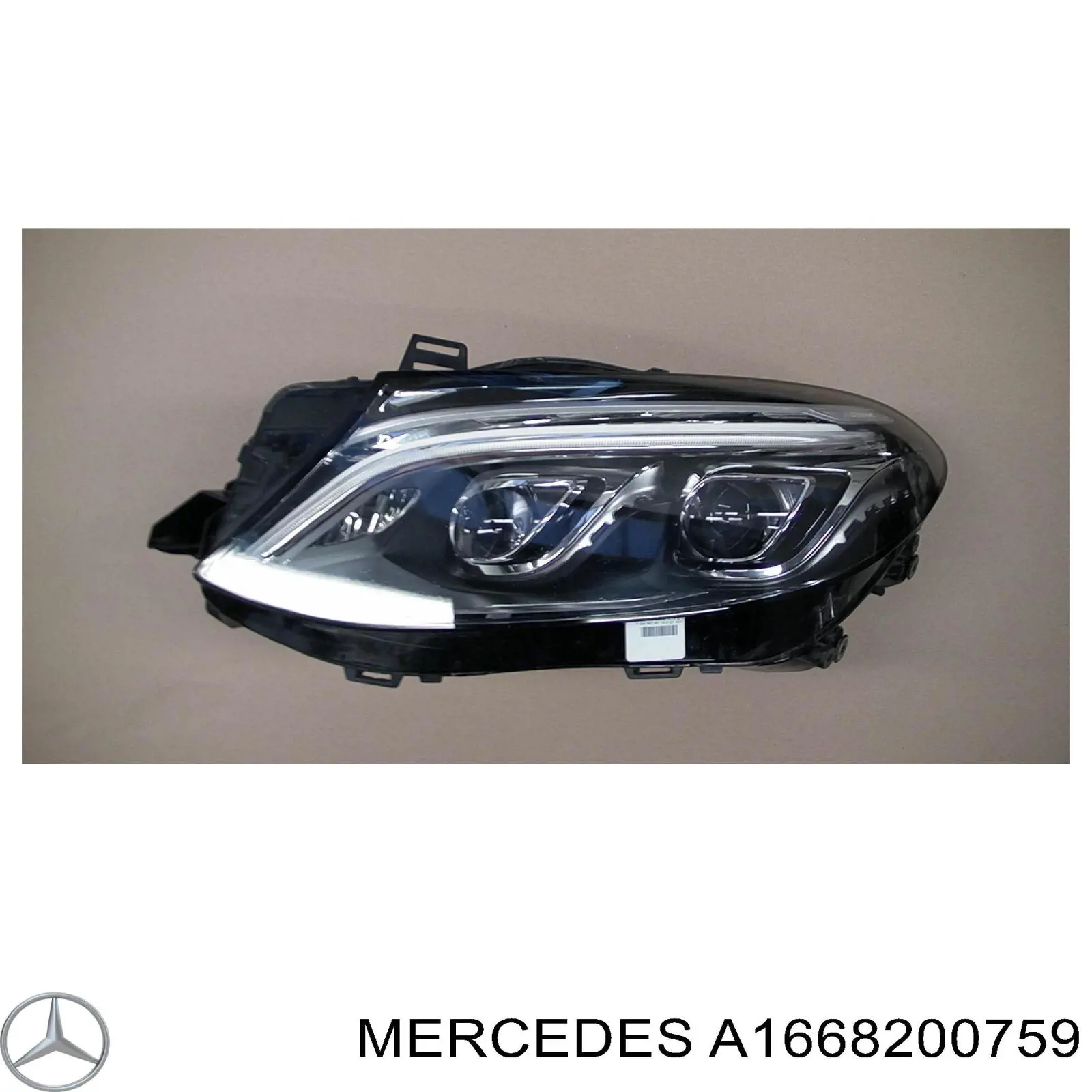Фари Mercedes A1668200759 ціна, від 562.43 USD