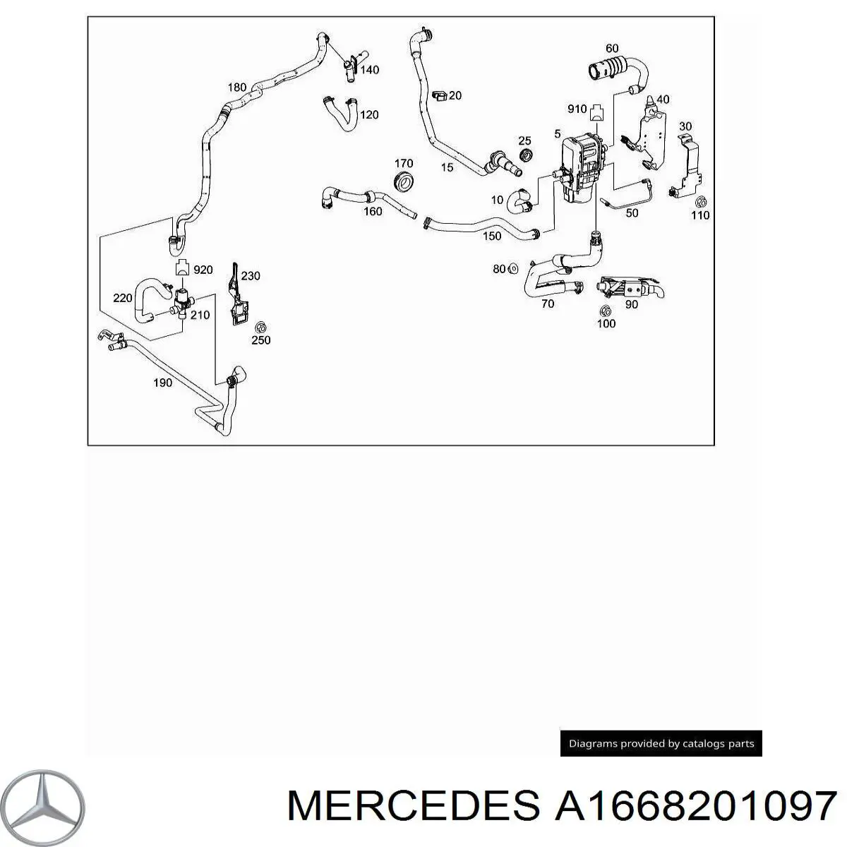 Купити A1668201097 Mercedes 