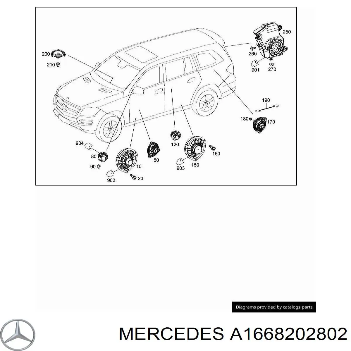 A1668202802 Mercedes 