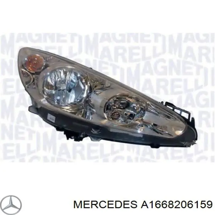 A1668206159 Mercedes Основна фара - вставка