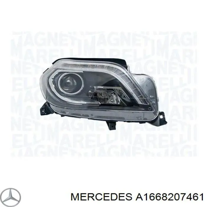 Фара правая на Mercedes GL-Class (X166)