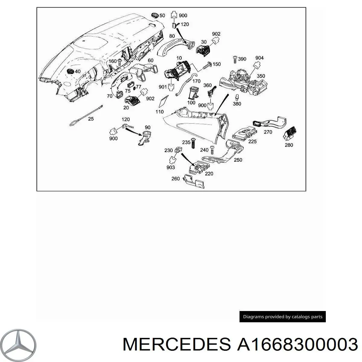 A1668301600 Mercedes 