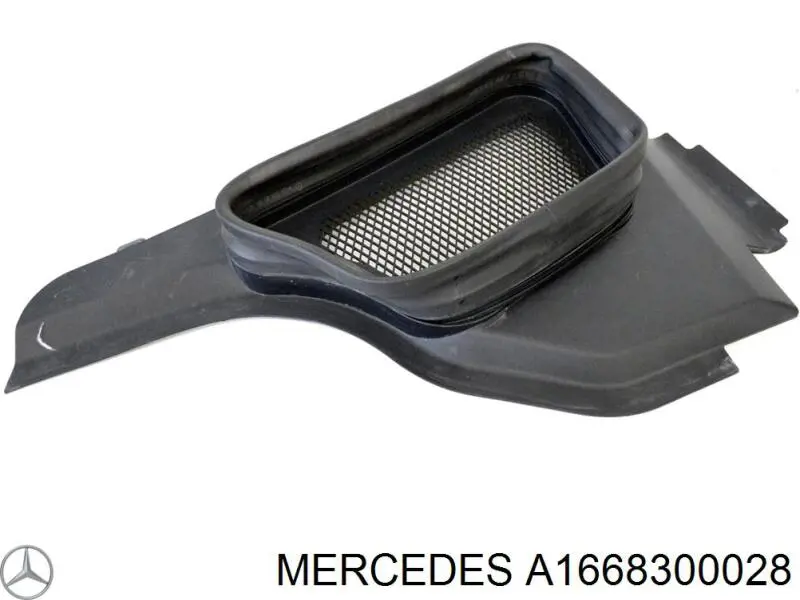 A1668300028 Mercedes Водостік лобового скла, жабо