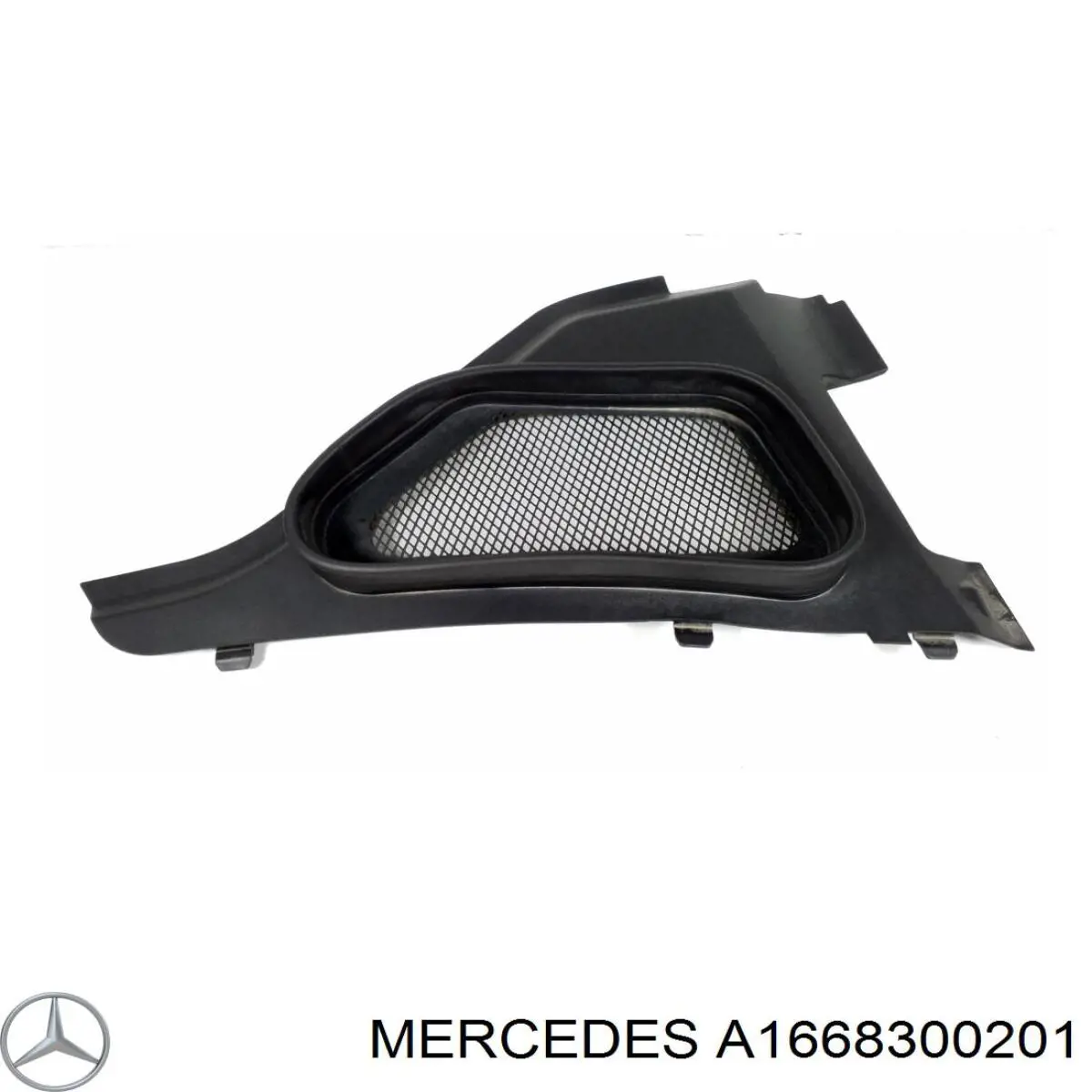 A1668300201 Mercedes Водостік лобового скла, жабо