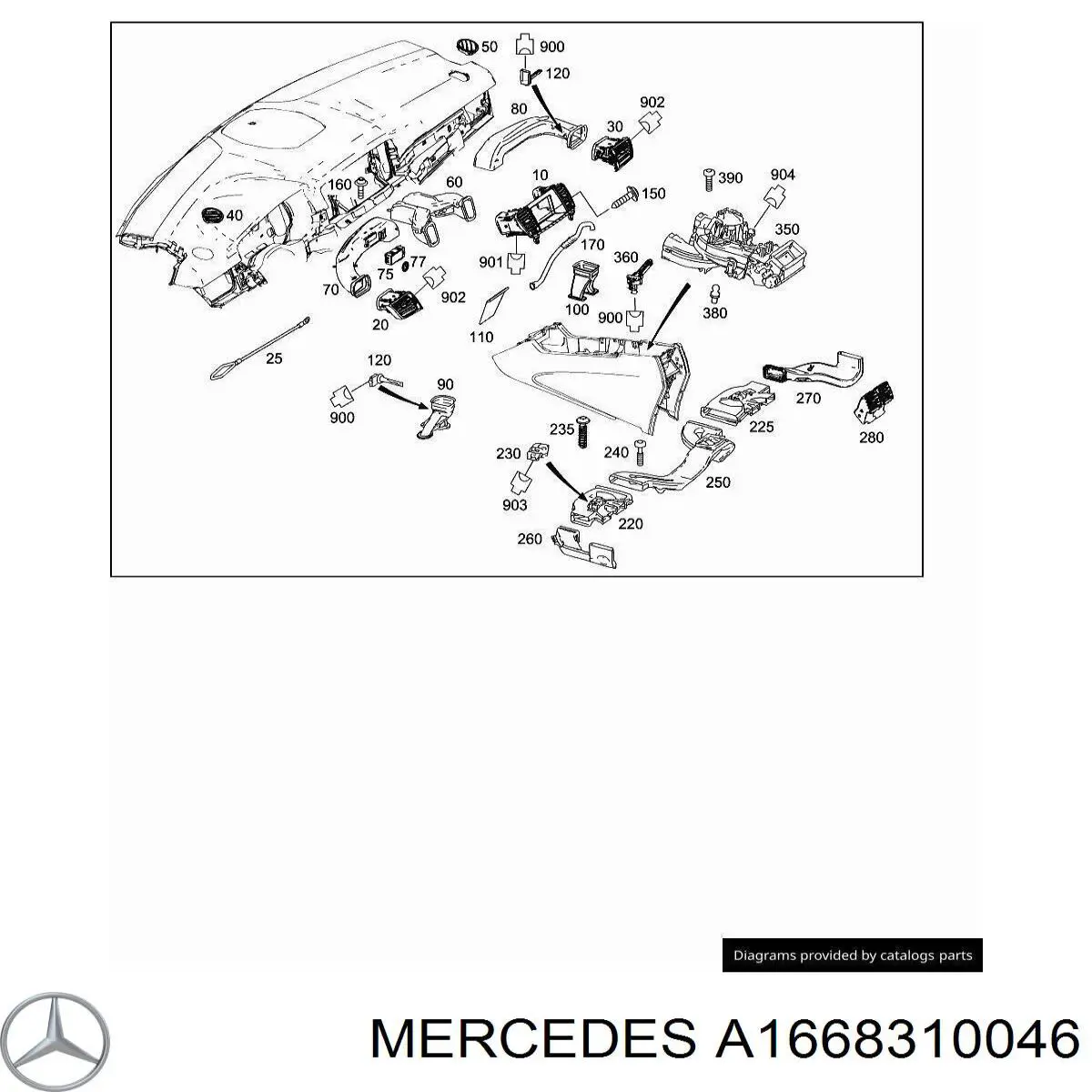 A1668310046 Mercedes 