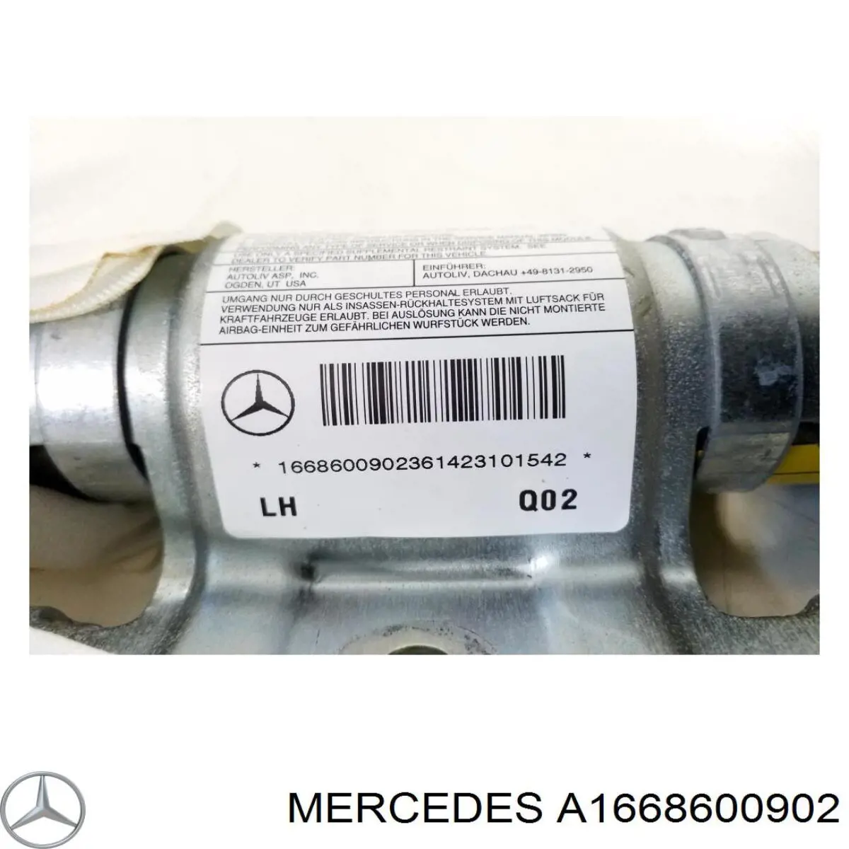 A1668600902 Mercedes Подушка безпеки, збоку ейрбегів