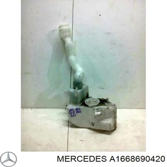 Бачок омивача скла на Mercedes ML/GLE (W166)