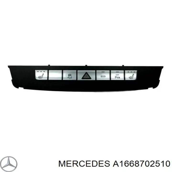 Блок кнопок центральної консолі Mercedes A1668702510 ціна, від 51.25 USD