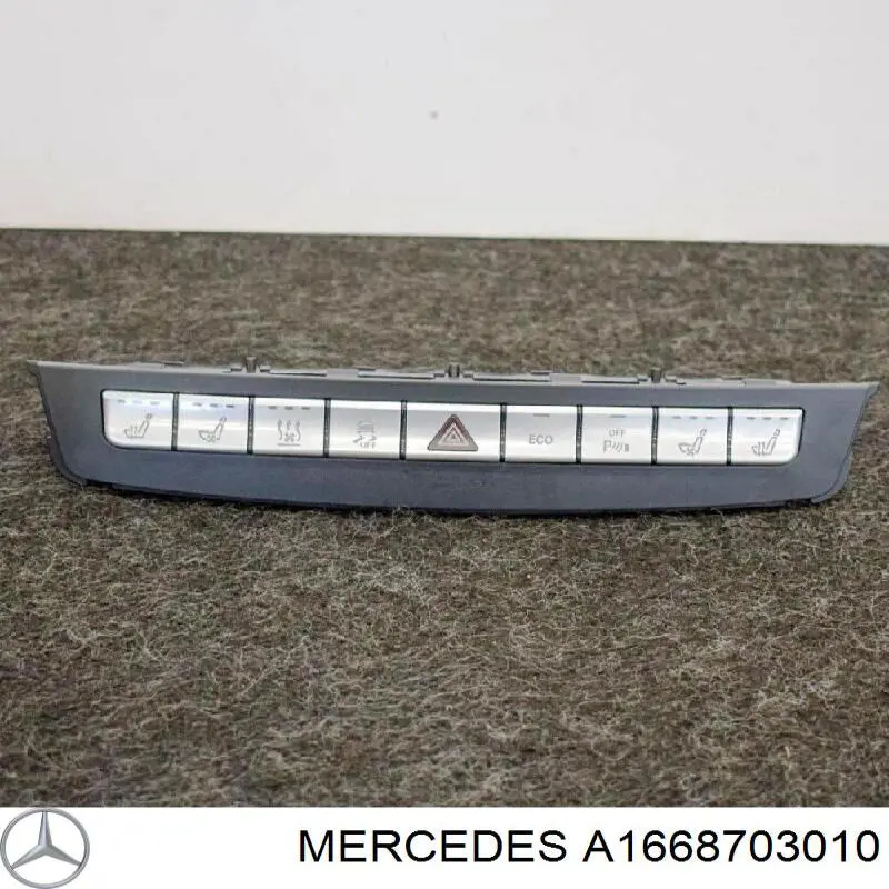 Купити A1668703010 Mercedes Блок кнопок центральної консолі