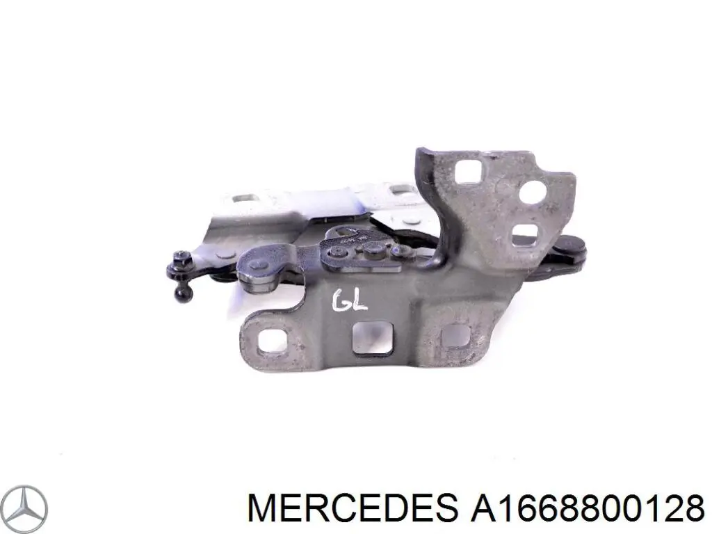 Купити A1668800128 Mercedes Шарнір капота лівий