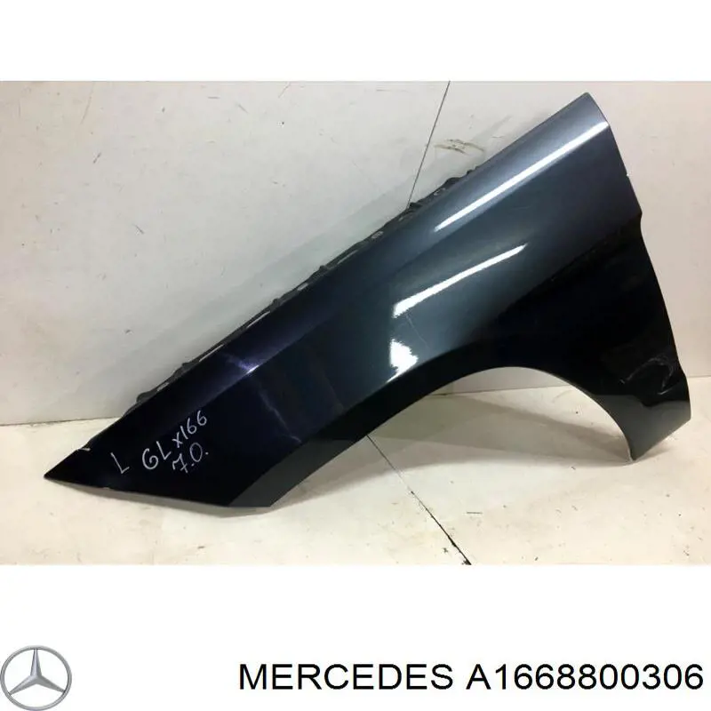 Ліве переднє крило Mercedes A1668800306 ціна, від 481.43 USD