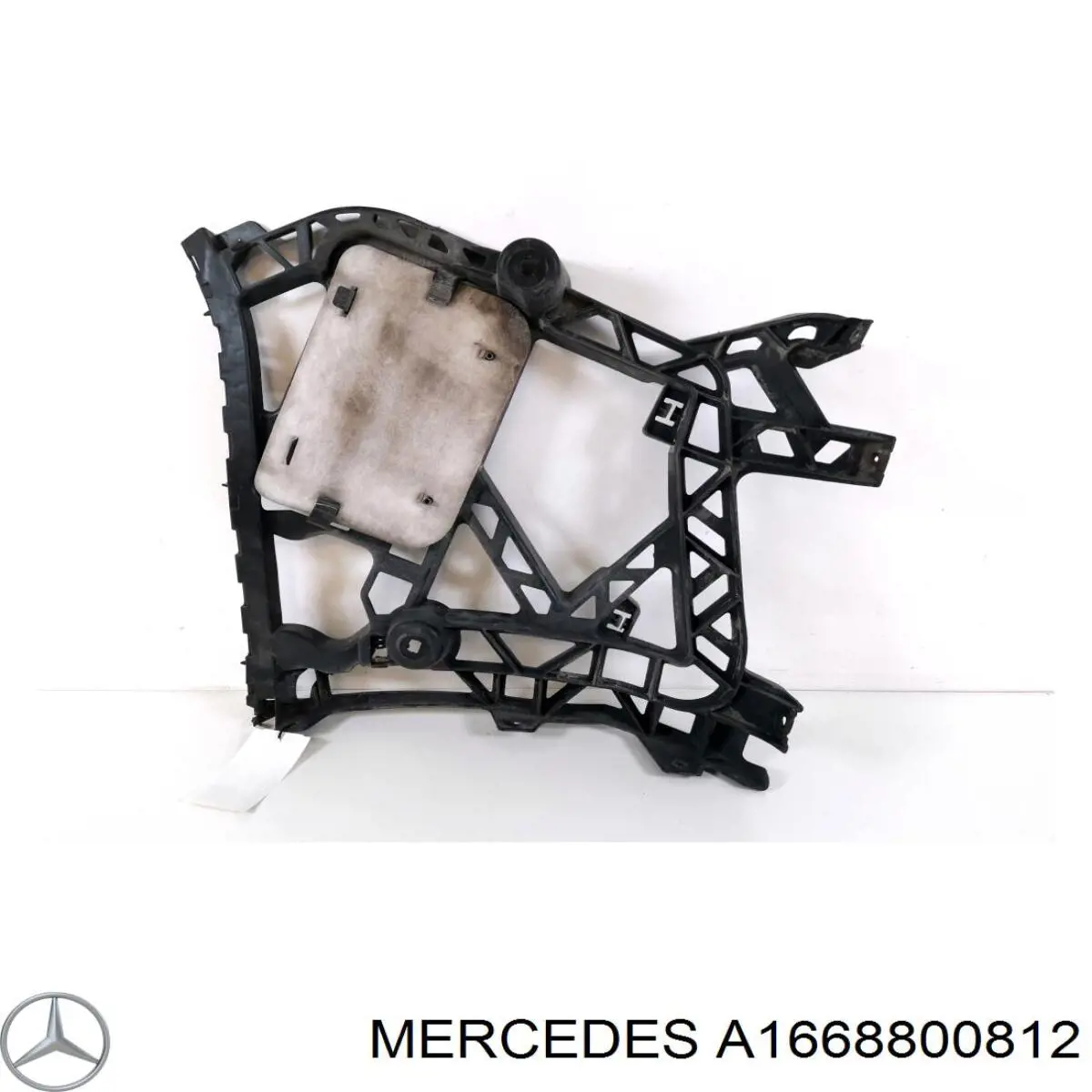 A1668800812 Mercedes Кронштейн бампера заднього, зовнішній правий