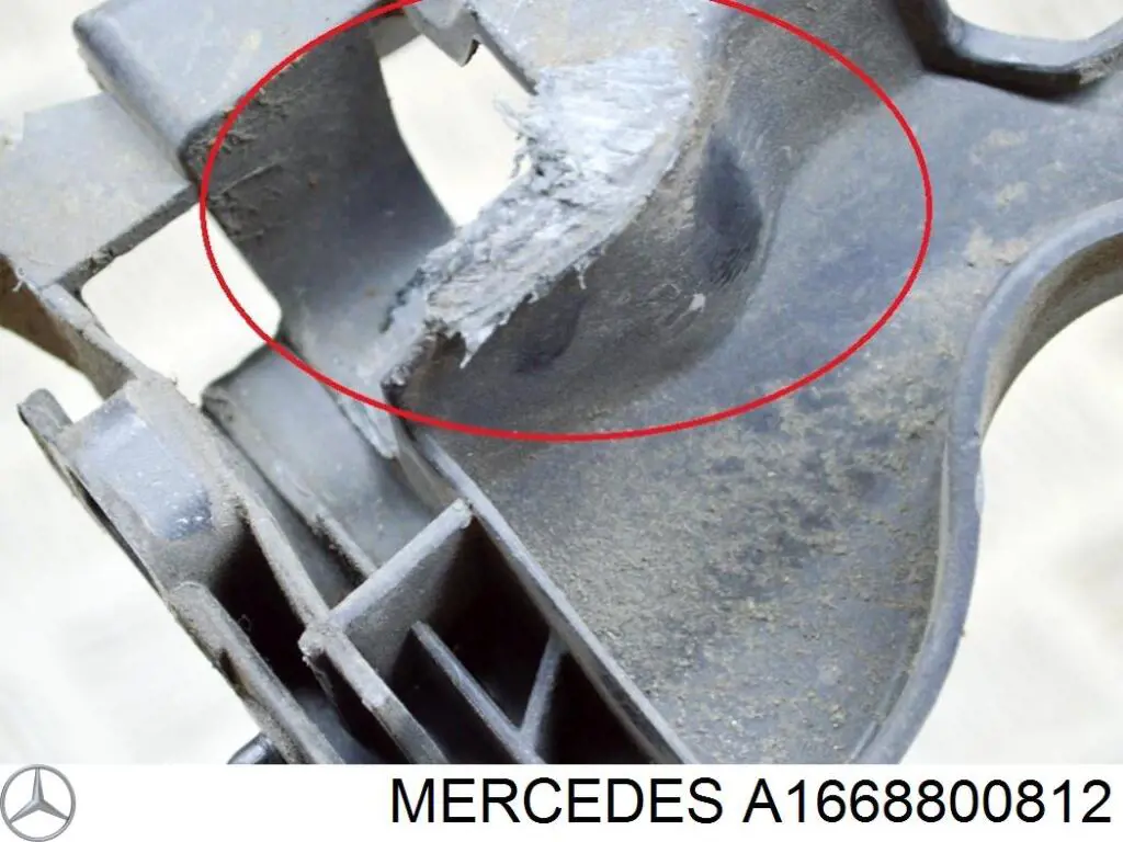 Купити A1668800812 Mercedes Кронштейн бампера заднього, зовнішній правий