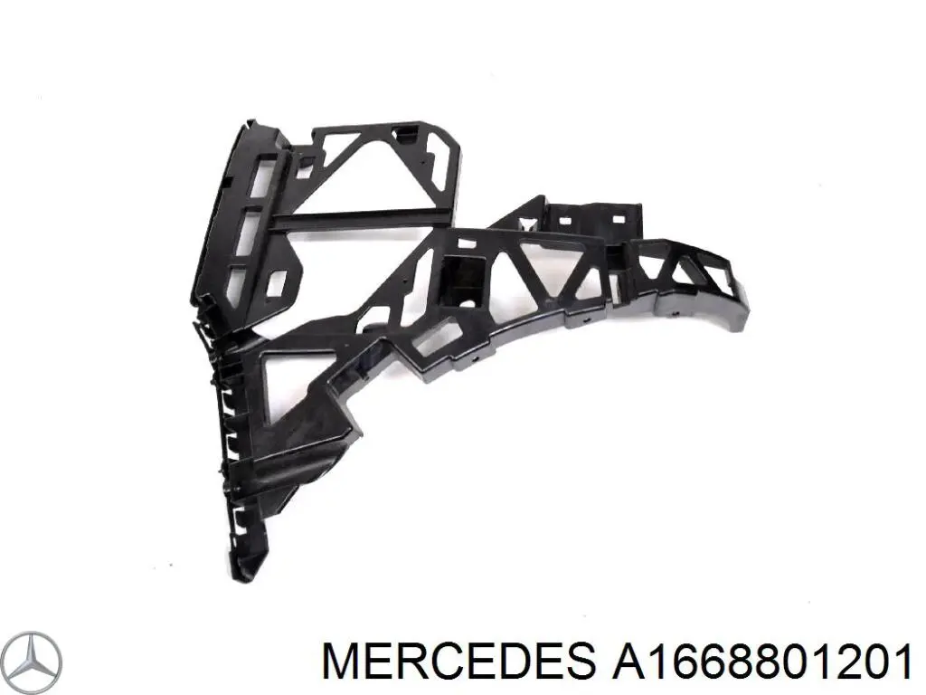 Кронштейн бампера заднього, зовнішній лівий Mercedes A1668801201
