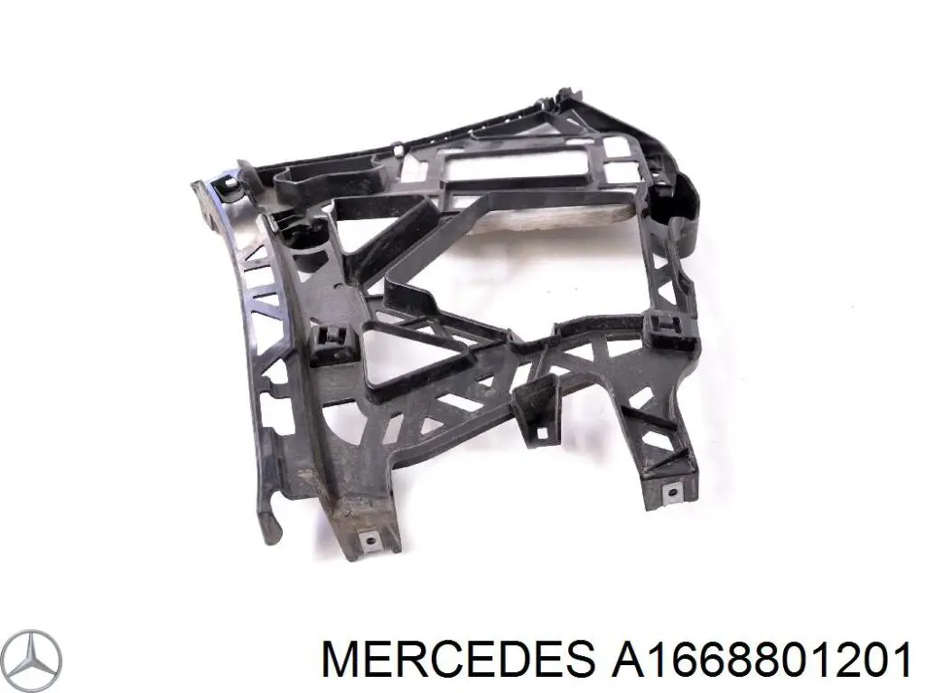 Купити A1668801201 Mercedes Кронштейн бампера заднього, зовнішній лівий