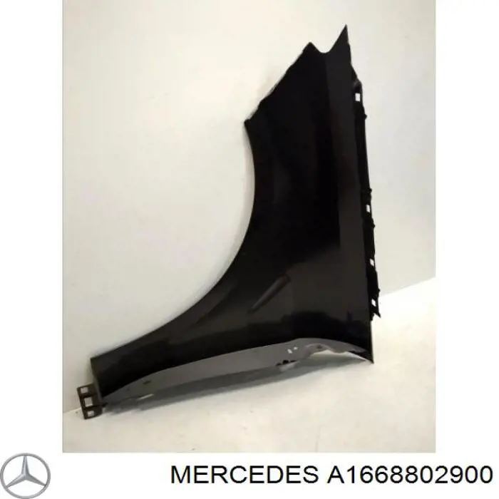 Крило переднє праве Mercedes A1668800118 ціна, від 441.31 USD