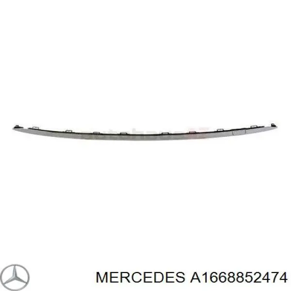 A1668852474 Mercedes Накладка бампера заднього