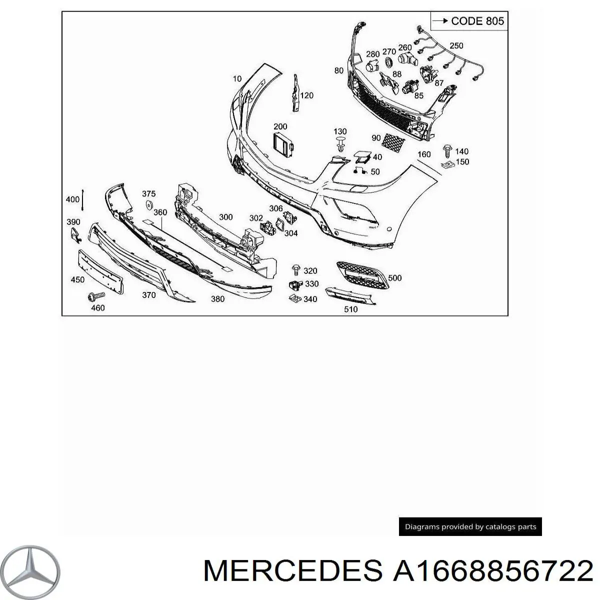 A1668850101 Mercedes 