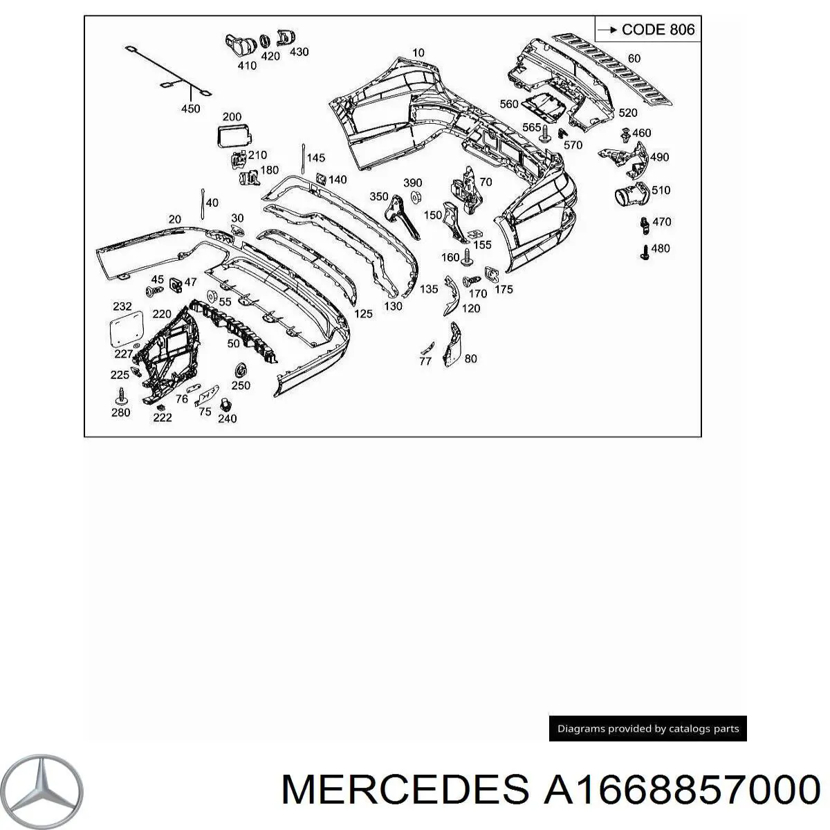 A1668857000 Mercedes 