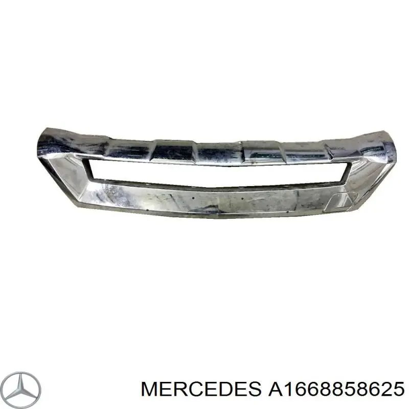 1668856025 Mercedes накладка бампера переднього
