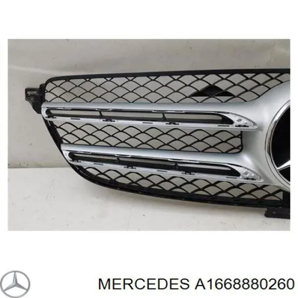 Купити A1668880260 Mercedes Захисна решітка радіатора