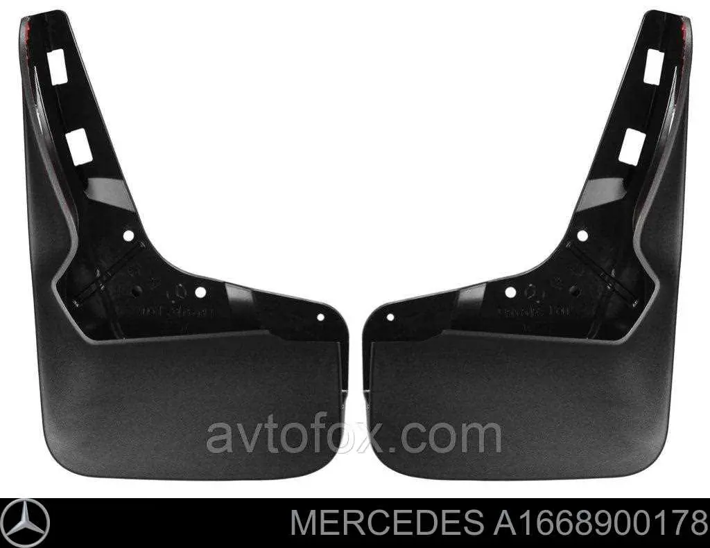 Бризковики передні, комплект Mercedes A1668900178 ціна, від 115.14 USD