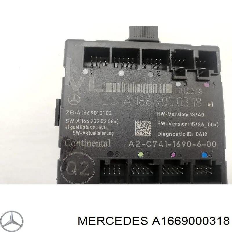 Купити A1669000318 Mercedes Блок комфорту передніх дверей