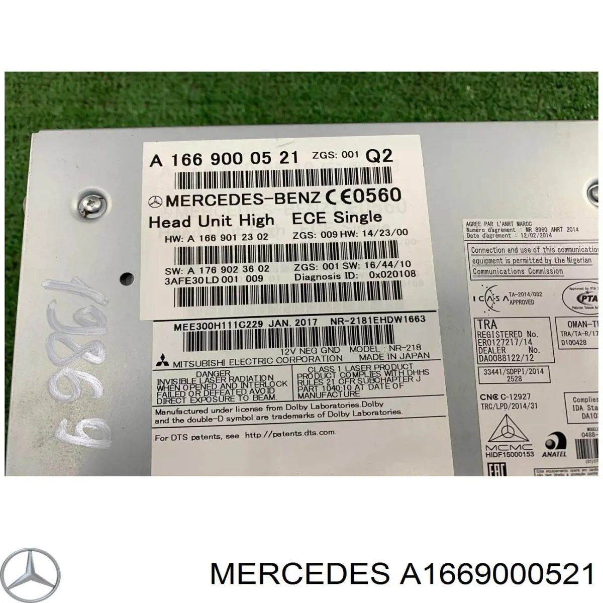 Купити A1669000521 Mercedes 