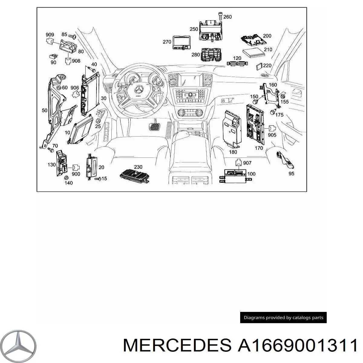 A1669001311 Mercedes 