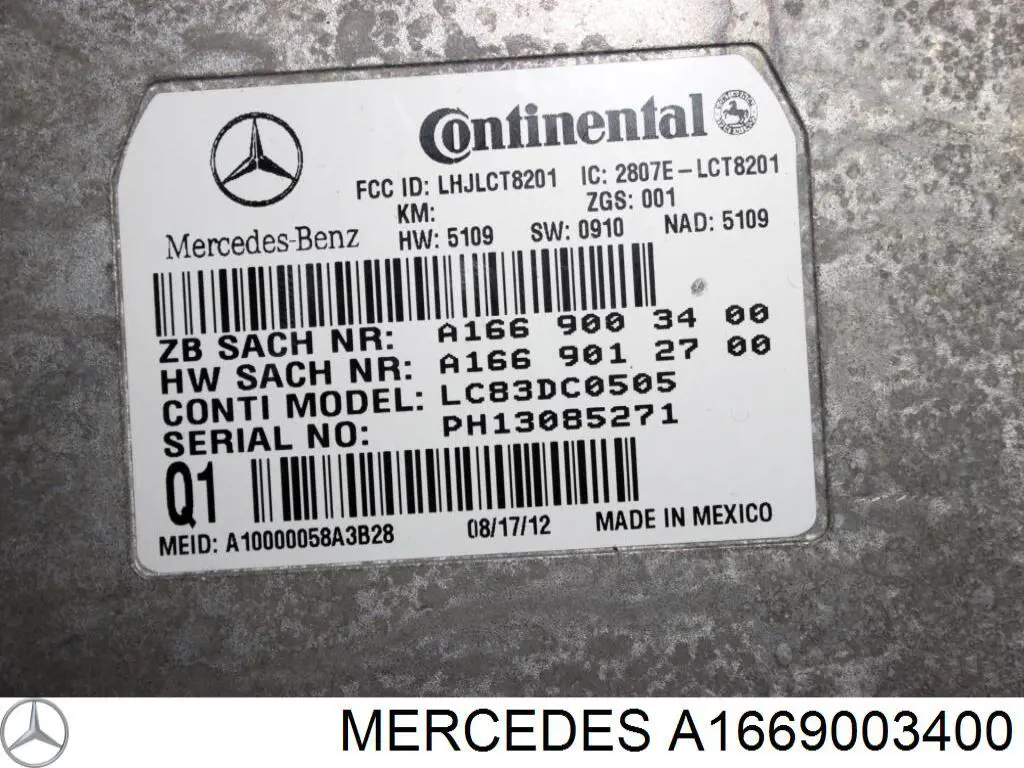  Mercedes A1669003400