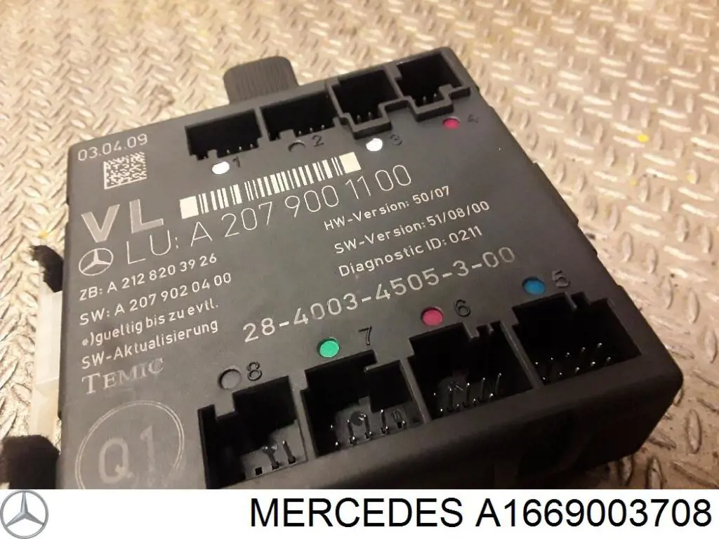 Купити A1669003708 Mercedes ЕБУ відкриття кришки багажника / двері 3-й (5-й)