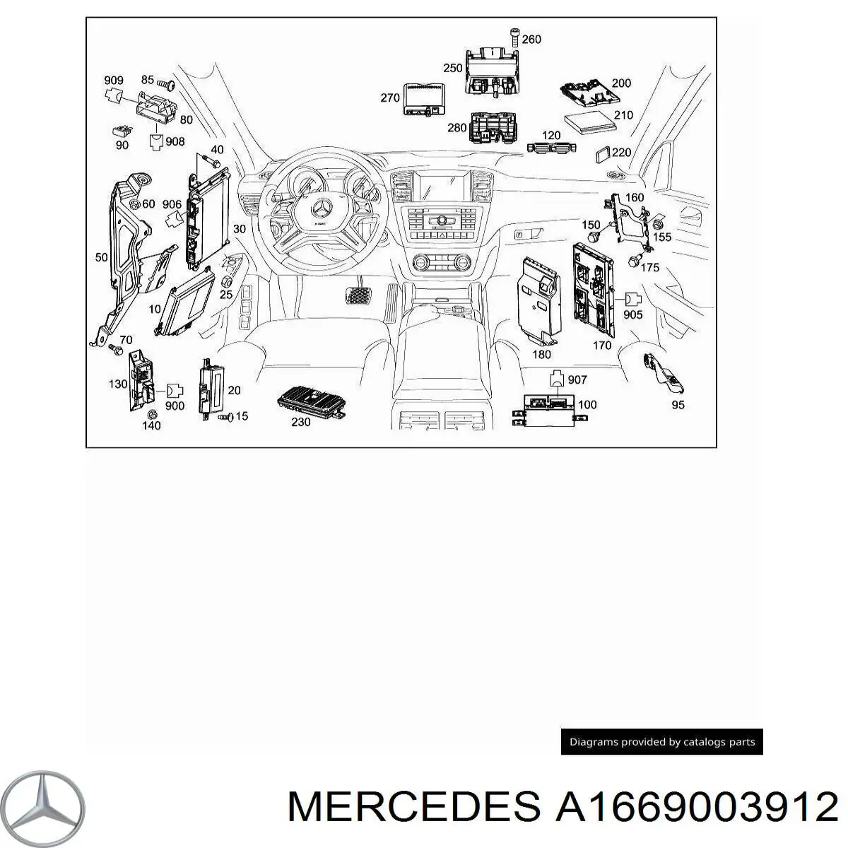 A1669003912 Mercedes 