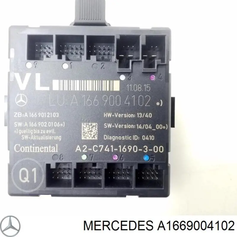 A1669004102 Mercedes Блок комфорту передніх дверей