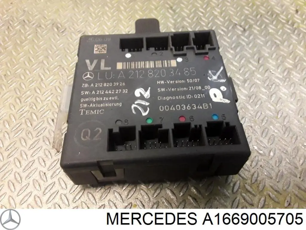 Блок комфорту задніх дверей Mercedes A1669005705 ціна, від 30.41 USD