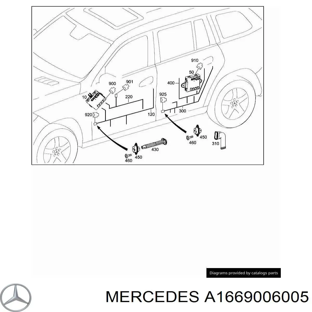A1669006005 Mercedes блок комфорту передніх дверей