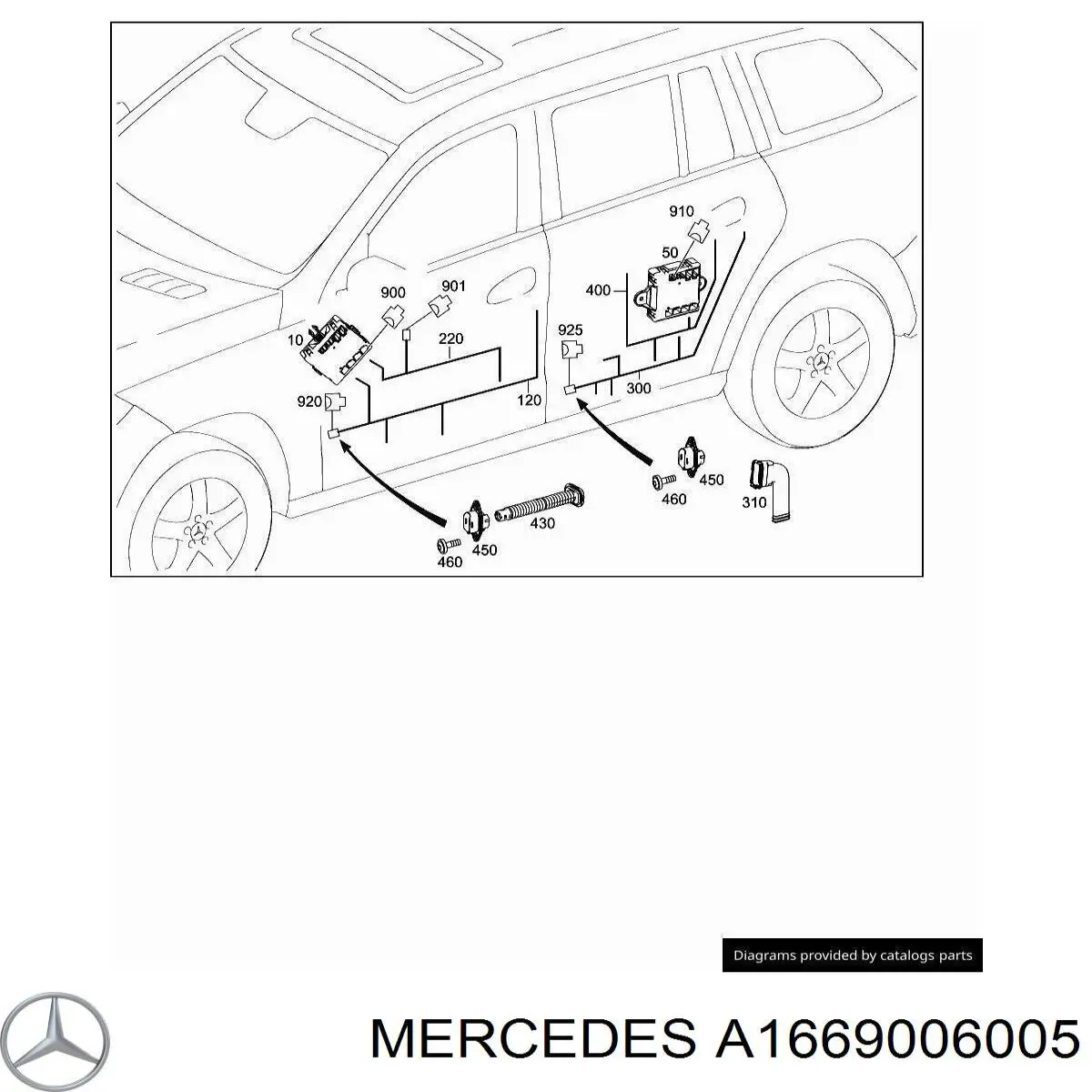 A1669006005 Mercedes Блок комфорту передніх дверей