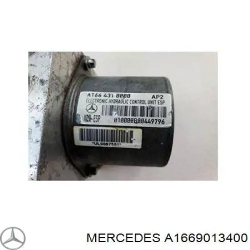 Насос АБС (ABS) головного гальмівного циліндру A1669013400 Mercedes