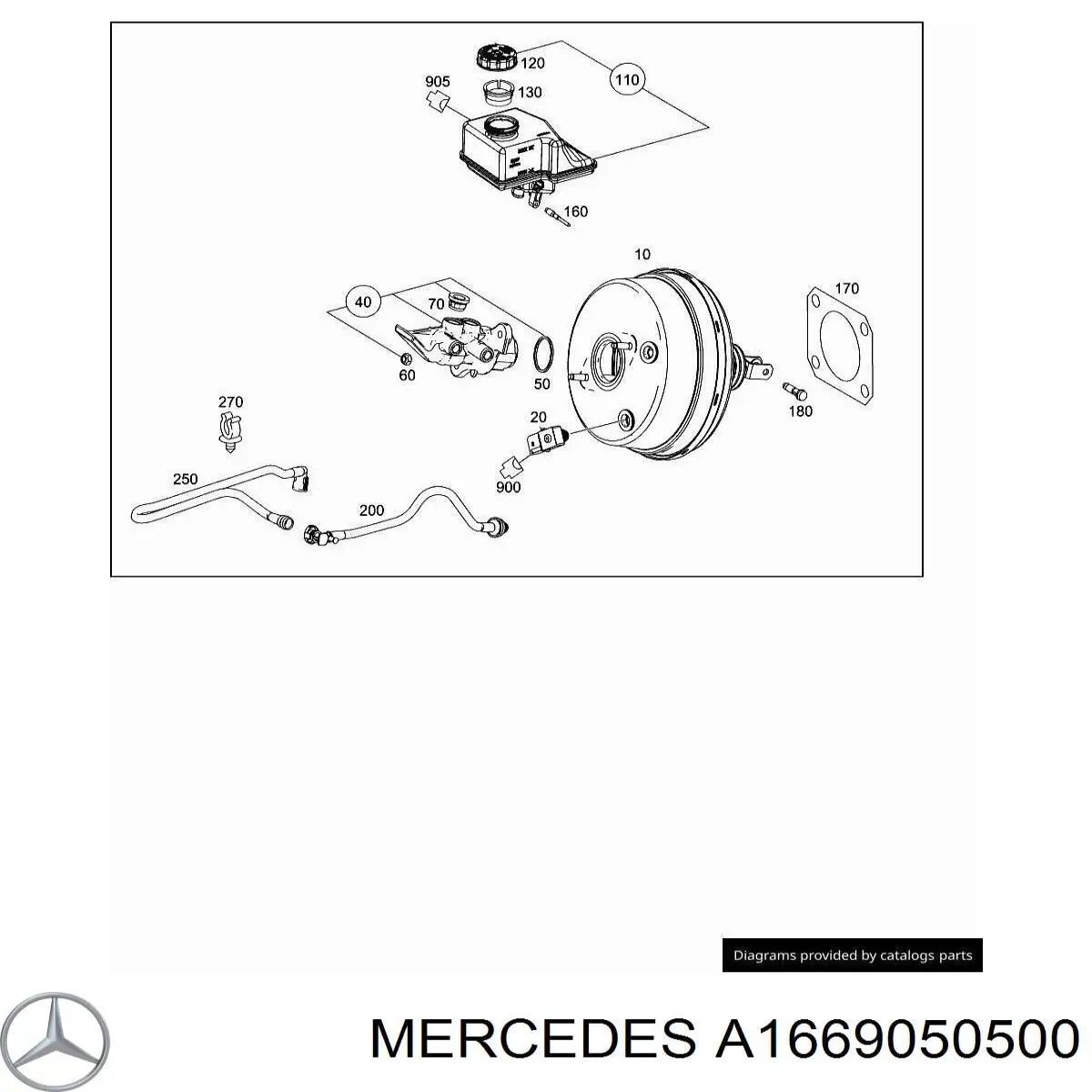 Купити A1669050500 Mercedes 