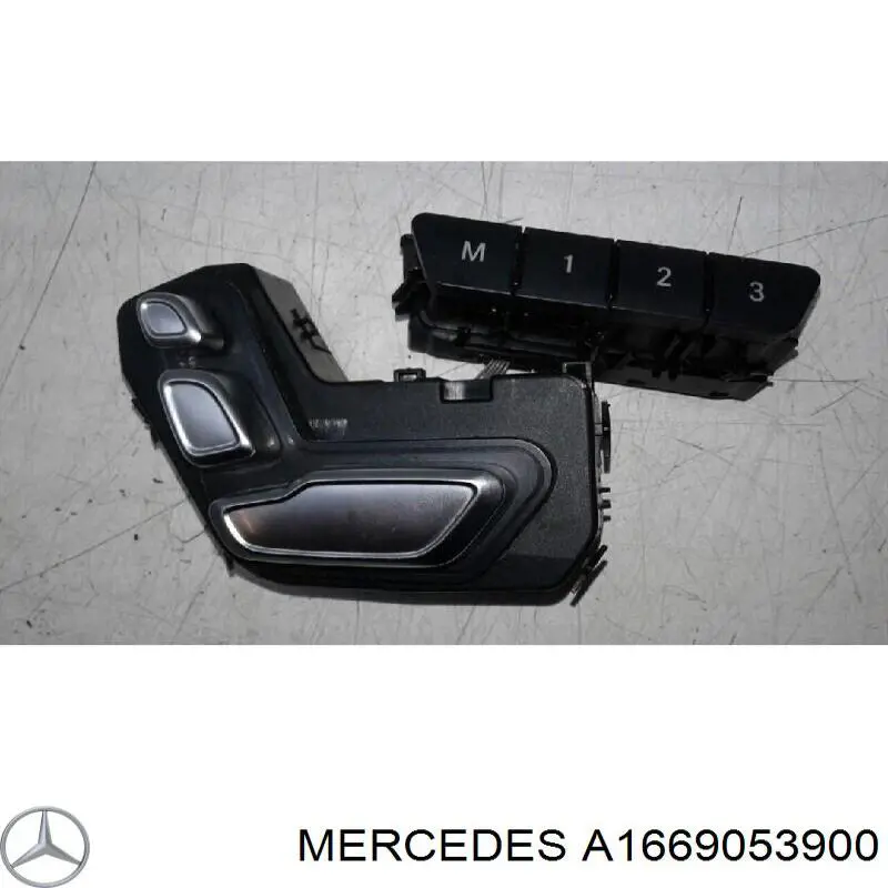 Блок кнопок механізму регулювання сидінь, лівий на Mercedes ML/GLE (W166)